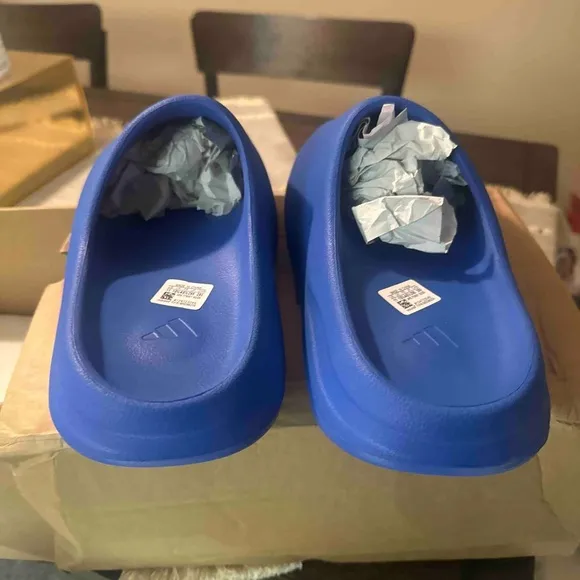 Adidas Kids Blue Slip-On Shoes