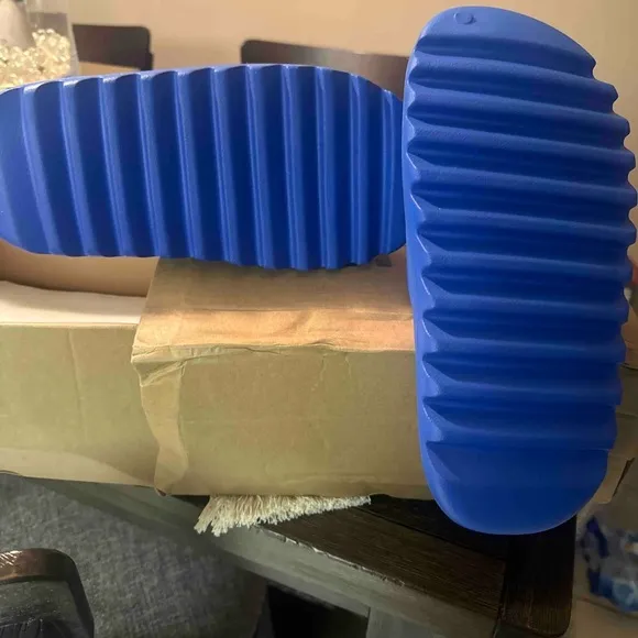 Adidas Kids Blue Slip-On Shoes