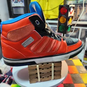Adidas Kids High-Top Sneakers - Orange and Blue