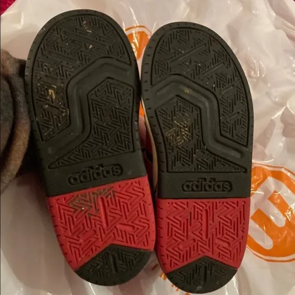 Adidas Kids Size 10K Velcro High Top Sneakers