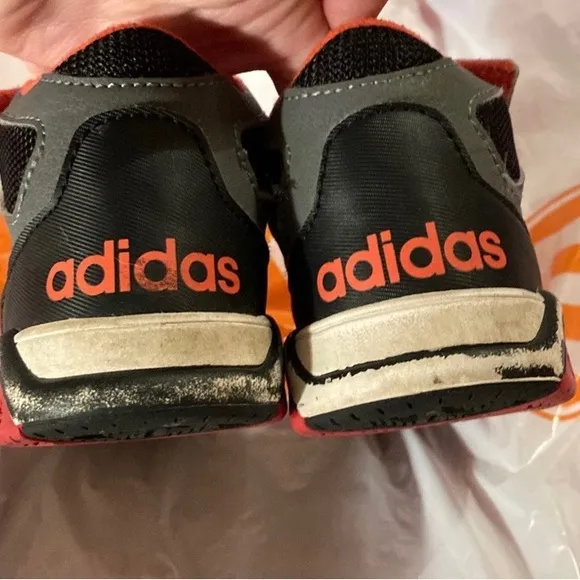 Adidas Kids Size 10K Velcro High Top Sneakers