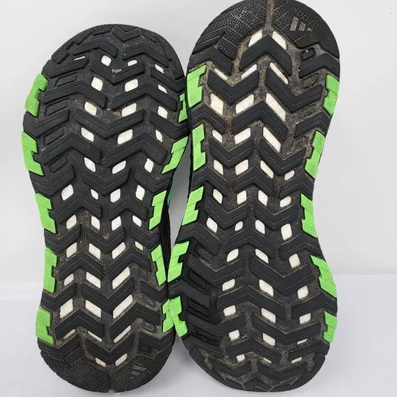 Adidas Mens Clima Warm LTD Running Shoes US 7 Black &amp; Neon Green Lightweight H67