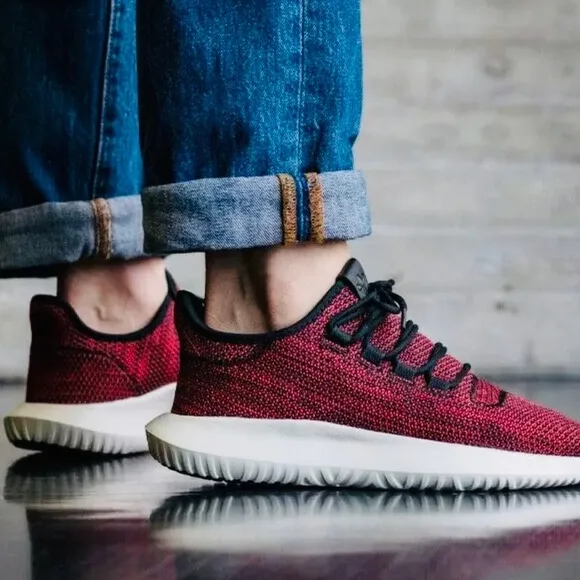 Adidas Mens Tubular Shadow CK Core Black/Red AC8791 Fashion Sneaker Shoes Sz 8