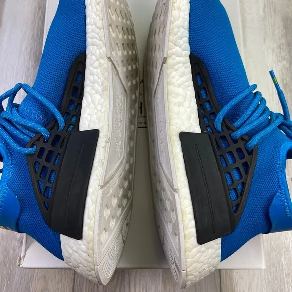 adidas NMD Human Race Shoes Mens Size 12 Blue White Pharrell Williams BB0618
