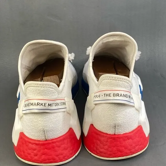 Adidas  NMD_R1 V2 'White Lush Red Blue' sneaker shoes Mens size  13