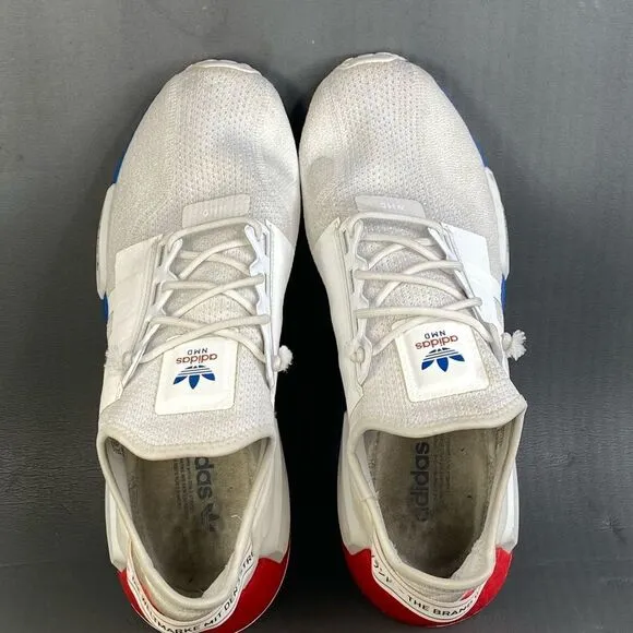 Adidas  NMD_R1 V2 'White Lush Red Blue' sneaker shoes Mens size  13