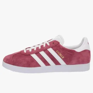 adidas Originals mens Gazelle Shoes Collegiate Burgundy/White/Gold Metallic 10