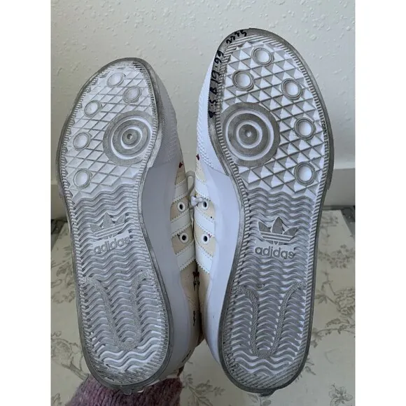 Adidas Originals Nizza Floral Platform Sneakers white, cream, floral size 8.5