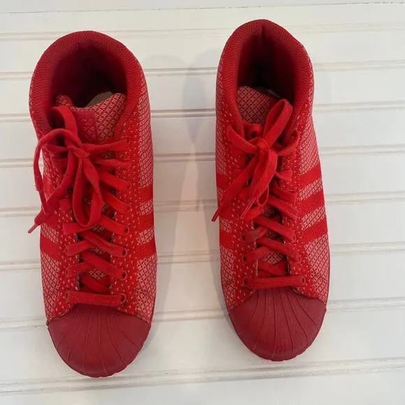 Adidas Originals Pro Model Weave Triple Red Casual Sneakers Shoes Mens Size 6