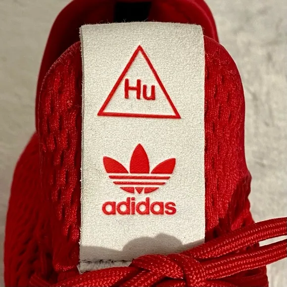 Adidas Pharrell x Tennis HU Shoes Men’s Size 11.5 Scarlet Red