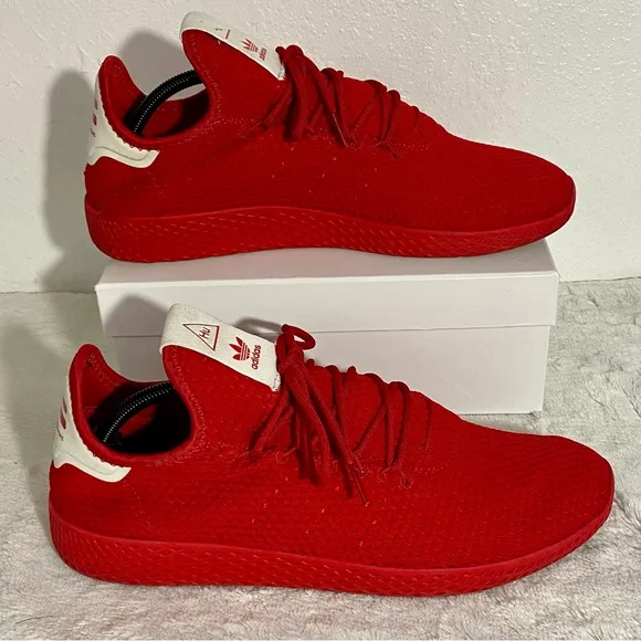 Adidas Pharrell x Tennis HU Shoes Men’s Size 11.5 Scarlet Red