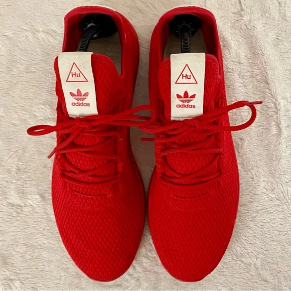 Adidas Pharrell x Tennis HU Shoes Men’s Size 11.5 Scarlet Red