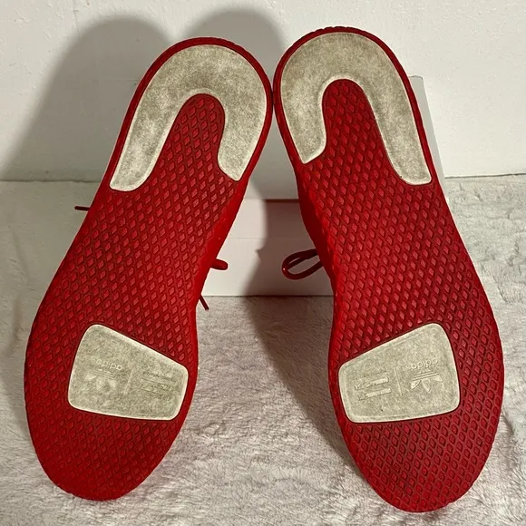 Adidas Pharrell x Tennis HU Shoes Men’s Size 11.5 Scarlet Red