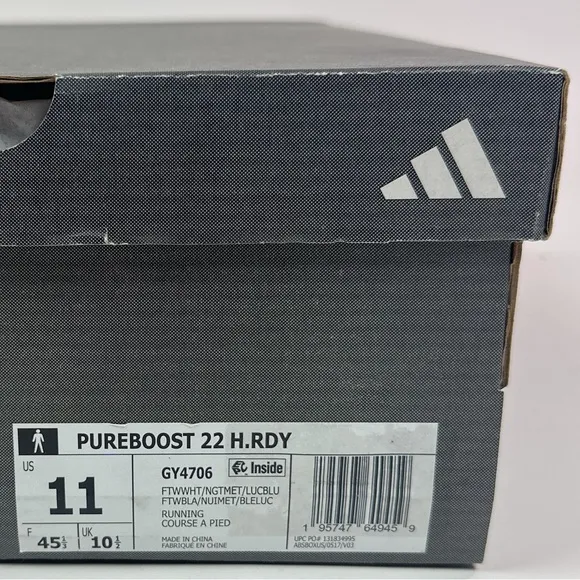 adidas Pureboost 22 HEAT.RDY Mens Size 11 Running Shoes Sneakers Boost GY4706