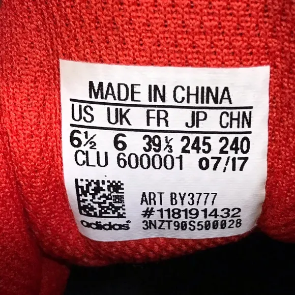Adidas Red High Top Sneakers