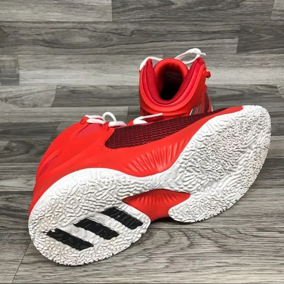 Adidas Red High Top Sneakers