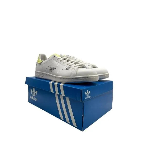 Adidas Stan Smith Men’s Size 7 Casual Retro Shoe White Yellow Sneaker Trainer