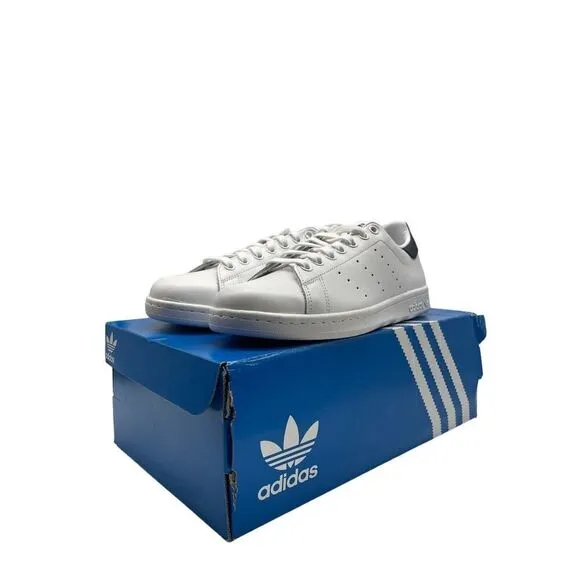 Adidas Stan Smith OG Women’s Size 8.5 Casual Retro Shoe White Navy Blue Sneaker