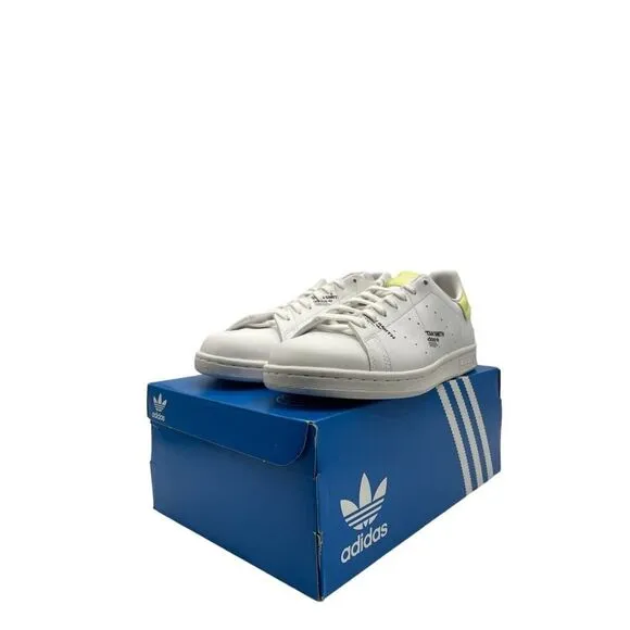 Adidas Stan Smith Men’s Size 7 Casual Retro Shoe White Yellow Sneaker Trainer