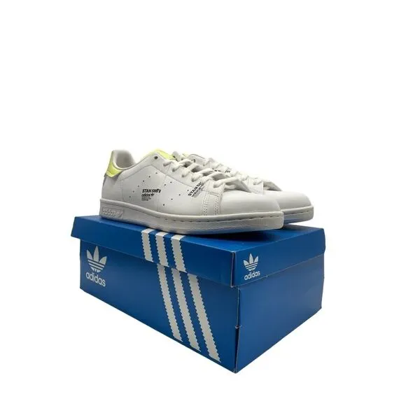 Adidas Stan Smith Men’s Size 7 Casual Retro Shoe White Yellow Sneaker Trainer