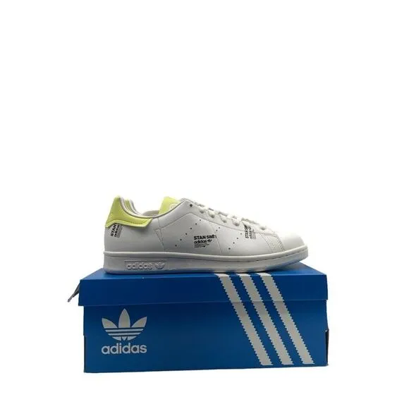 Adidas Stan Smith Men’s Size 7 Casual Retro Shoe White Yellow Sneaker Trainer