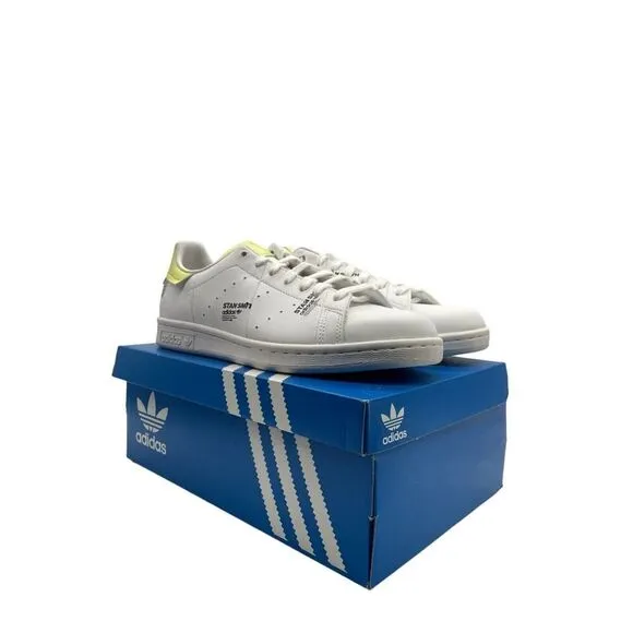Adidas Stan Smith Men’s Size 7 Casual Retro Shoe White Yellow Sneaker Trainer