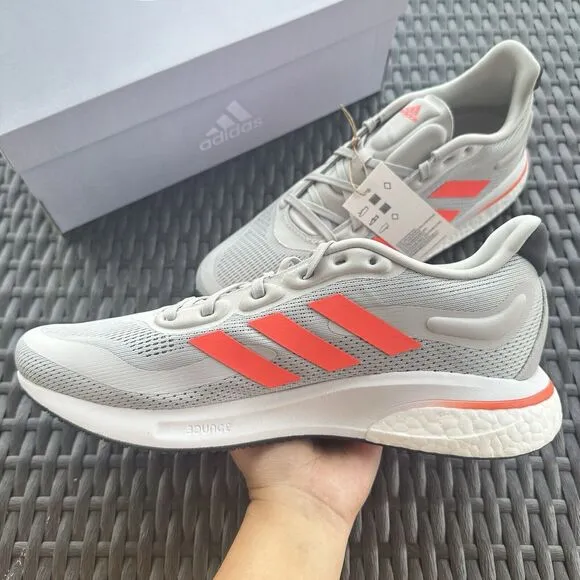 Adidas Supernova M Grey Turbo Men's Athletic Shoes GX2961 Size 10