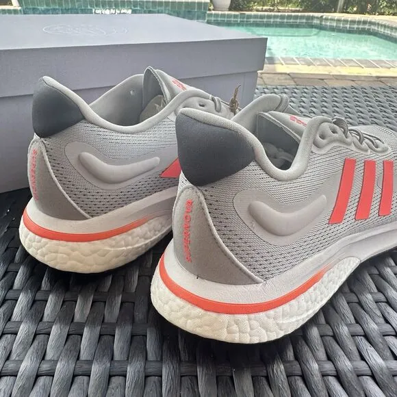 Adidas Supernova M Grey Turbo Men's Athletic Shoes GX2961 Size 10