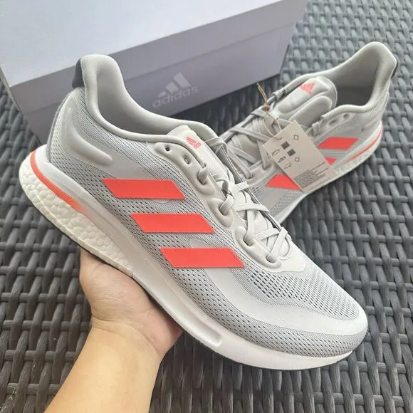 Adidas Supernova M Grey Turbo Men's Athletic Shoes GX2961 Size 10