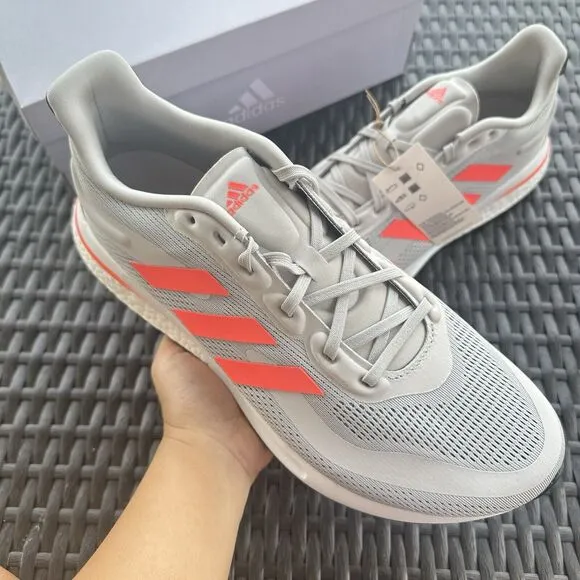 Adidas Supernova M Grey Turbo Men's Athletic Shoes GX2961 Size 10