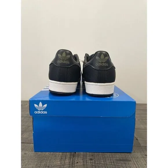 Adidas Superstar Men's Size 8 Casual Retro Shoe Black White Trainer Sneaker