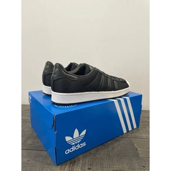 Adidas Superstar Men's Size 8 Casual Retro Shoe Black White Trainer Sneaker