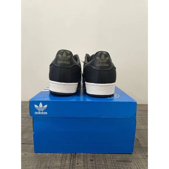 Adidas Superstar Men's Size 8 Casual Retro Shoe Black White Trainer Sneaker