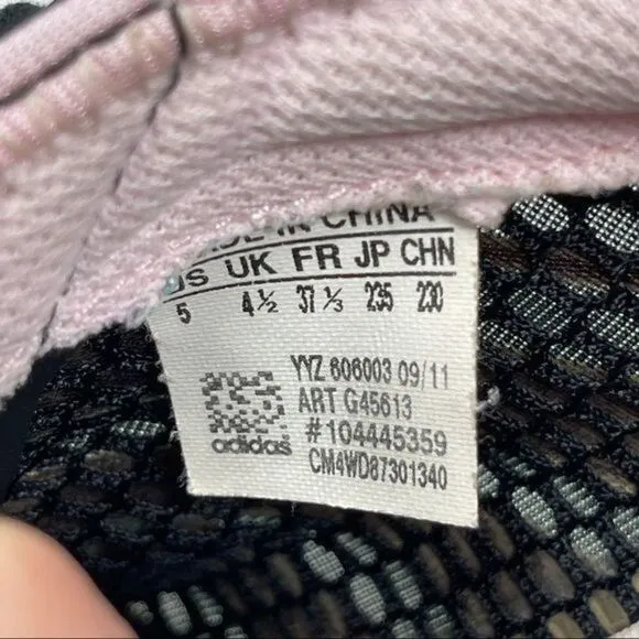 Adidas Techfit Running Shoes YYZ606003 Pink Black Sneakers Climacool Women's 5