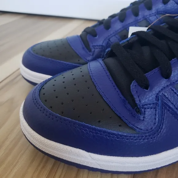 Adidas TOP TEN RB Black Legacy Indigo Blue Leather High Top Sneakers Men's 10.5