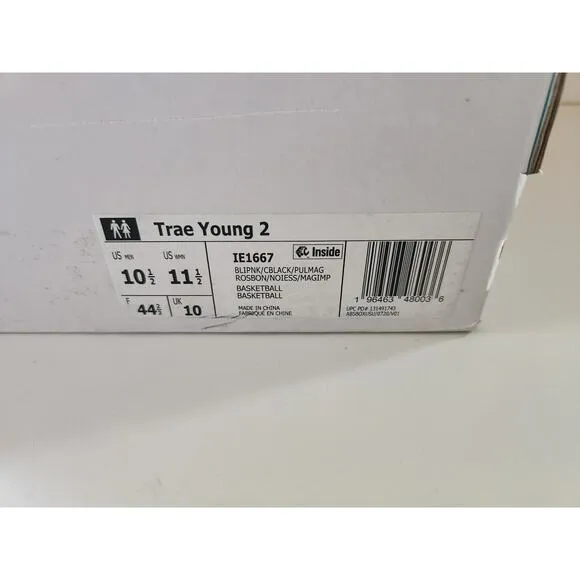 Adidas Trae Young Basketball Shoes SZ Men 10.5/W 11.5  Bliss Pink Trap House NIB