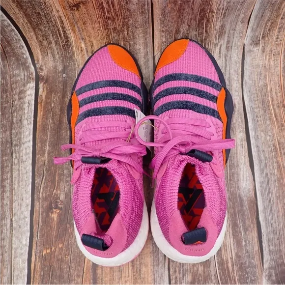 Adidas Trey Young 2 Pink Trap House Prime Knit Basketball Shoes Mens Size 9 Pink