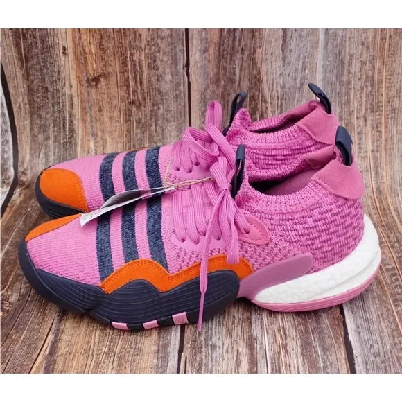 Adidas Trey Young 2 Pink Trap House Prime Knit Basketball Shoes Mens Size 9 Pink