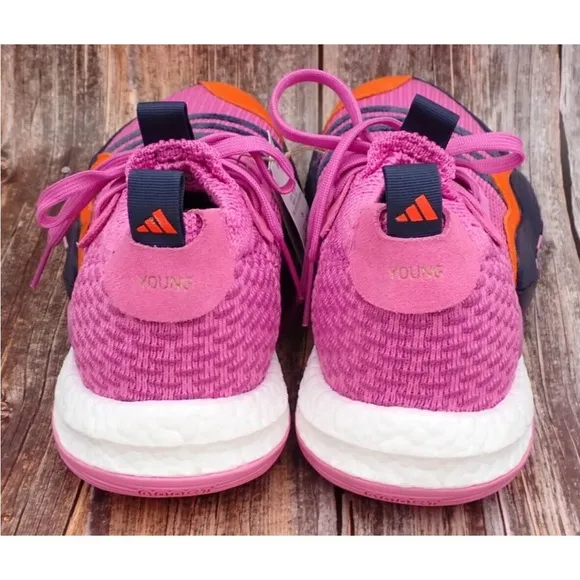 Adidas Trey Young 2 Pink Trap House Prime Knit Basketball Shoes Mens Size 9 Pink