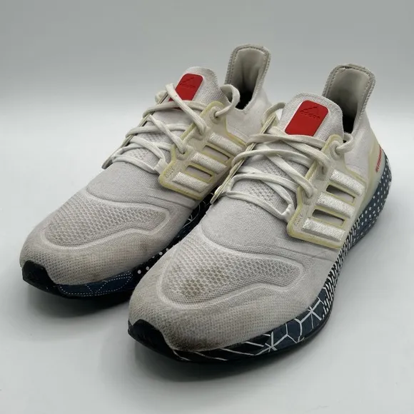 Adidas Ultraboost 22 Sneaker Men's 11 Patchwork Graphic Cloud White Shoes GW6912