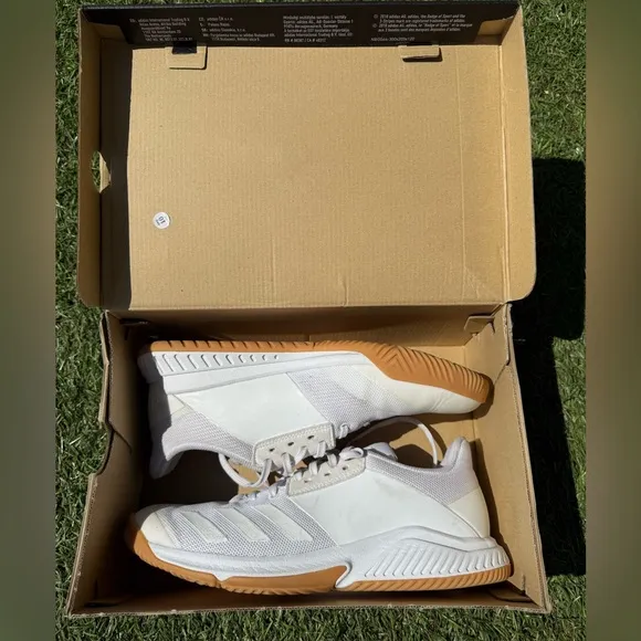 Adidas White CRAZYFLIGHT VOLLEYBALL SHOES Sz(9)