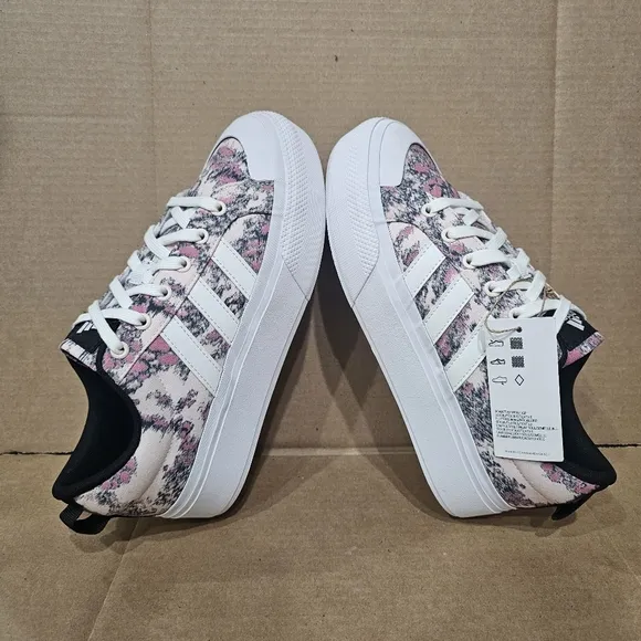 Adidas Womens Bravada 2.0 Platform Multicolor Abstract Casual Shoe Sneakers Sz 9