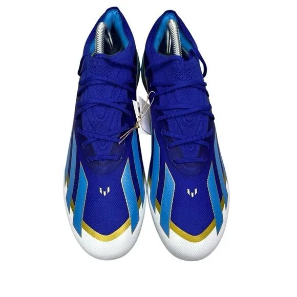 Adidas X Crazyfast Elite FG Messi Blue Soccer Cleats ID0710 Men's Sz 7.5 - 11.5