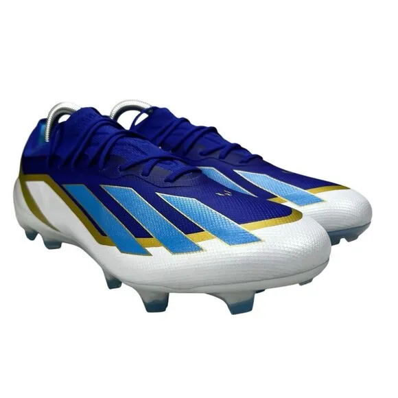 Adidas X Crazyfast Elite FG Messi Blue Soccer Cleats ID0710 Men's Sz 7.5 - 11.5