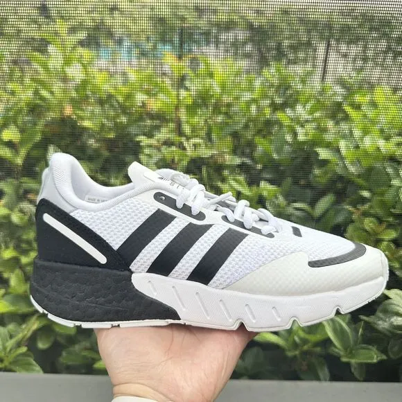 Adidas ZX 1K Boost White Black Men's Athletic Shoes FX6510