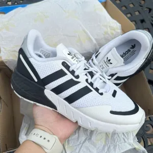 Adidas ZX 1K Boost White Black Men's Athletic Shoes FX6510