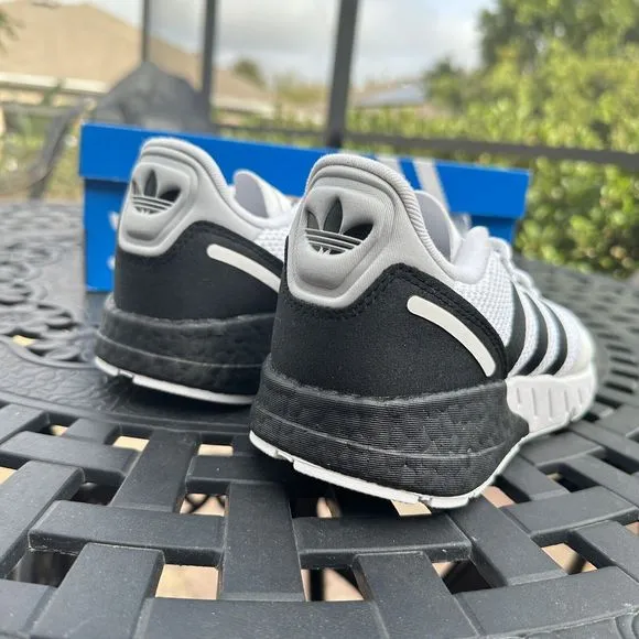 Adidas ZX 1K Boost White Black Men's Athletic Shoes FX6510