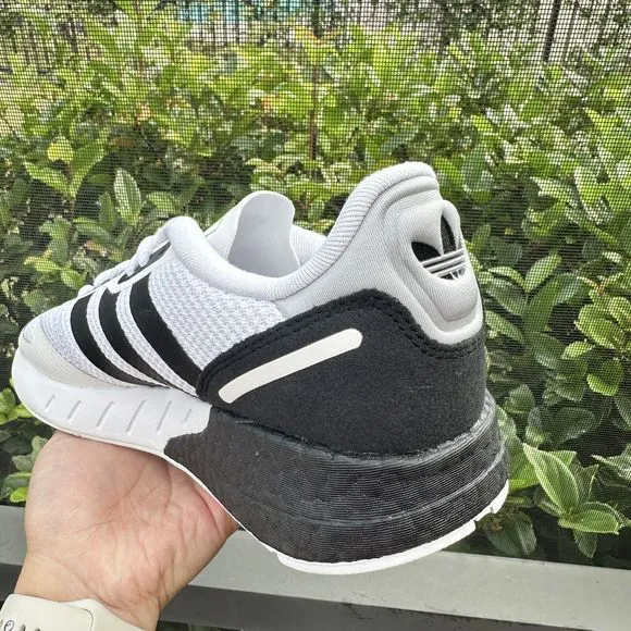 Adidas ZX 1K Boost White Black Men's Athletic Shoes FX6510