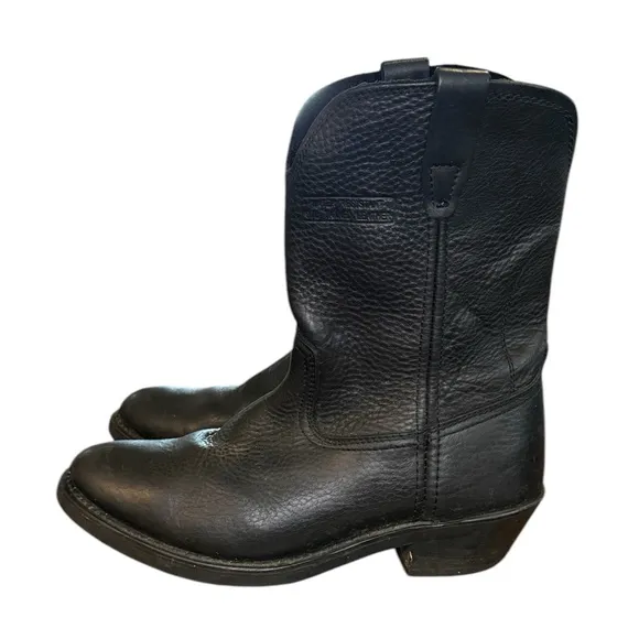 AdTec Men's 11&quot; Classic Western Leather Work Boot Ranch Wellington
