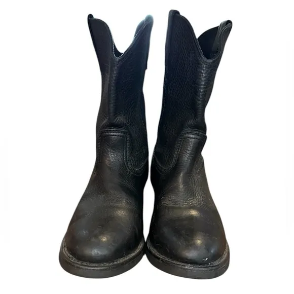 AdTec Men's 11&quot; Classic Western Leather Work Boot Ranch Wellington